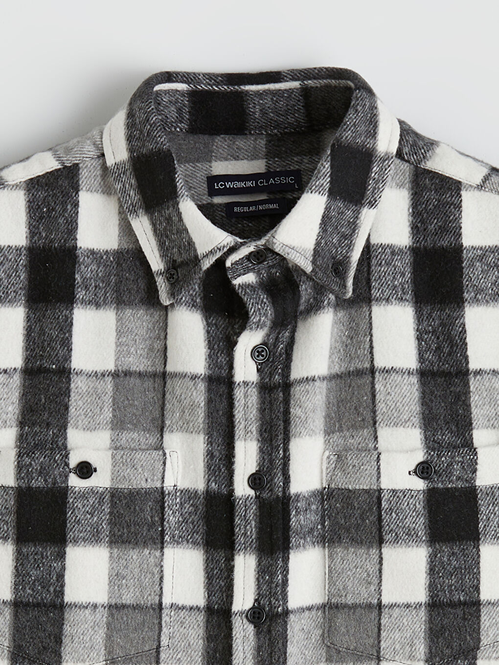 Regular Fit Plaid Men's Shirt-5