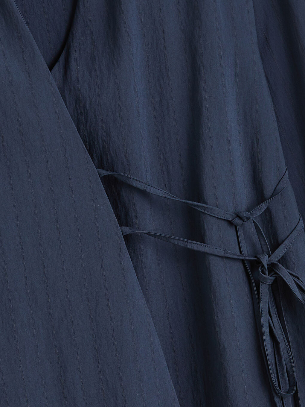 Lacivert Kruvaze Yaka Modal Karışımlı Kadın Kimono-1