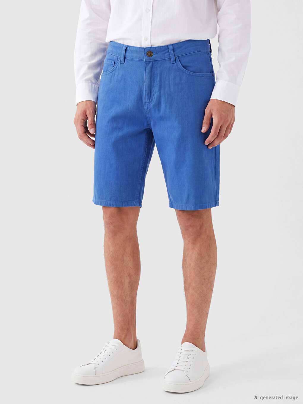 Regular Fit Men's Jean Shorts-1