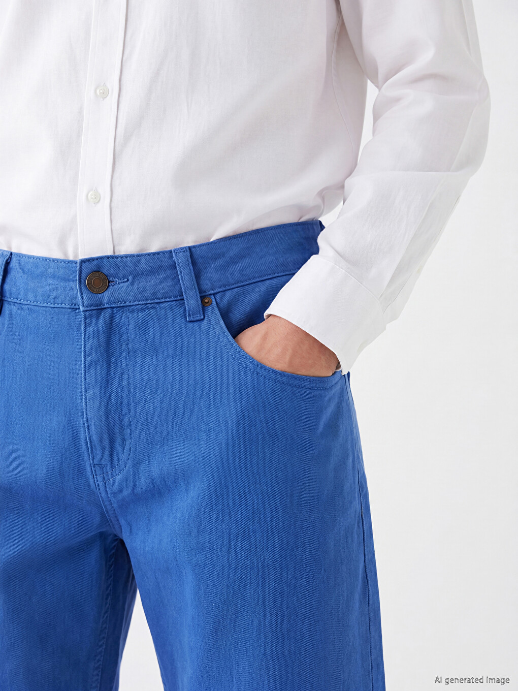 Regular Fit Men's Jean Shorts-2