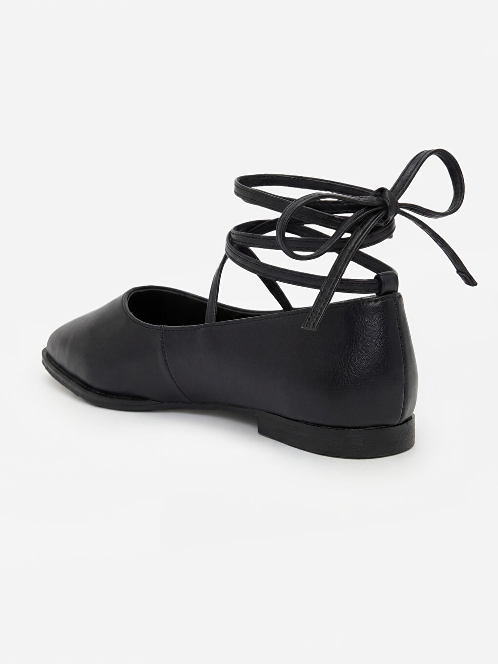 Siyah Bilekten Bağlamalı Kadın Klasik Ayakkabı-3