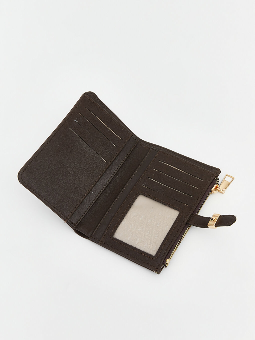 Kahverengi Süet Görünümlü Kadın Cüzdan-2