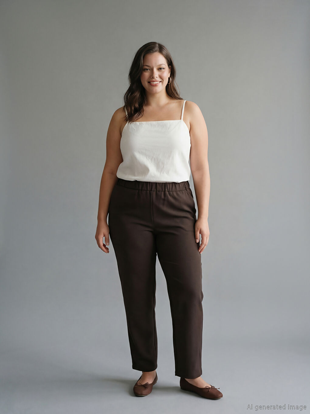 Women's Trousers with Elastic Waistband-1