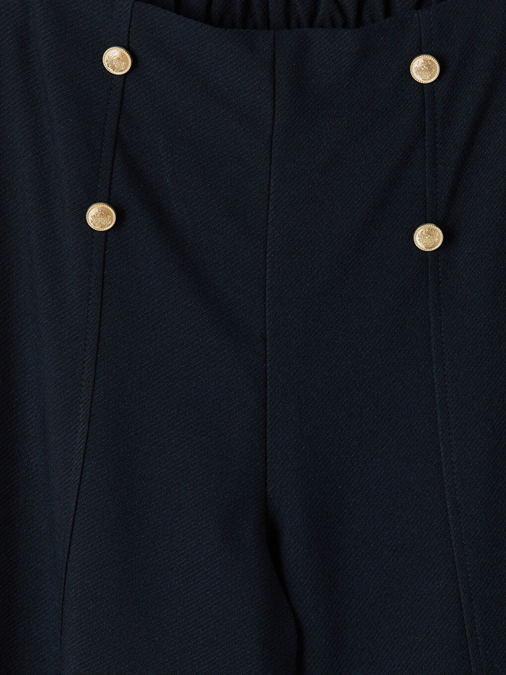 Lacivert Geniş Paça Kız Çocuk Pantolon-2