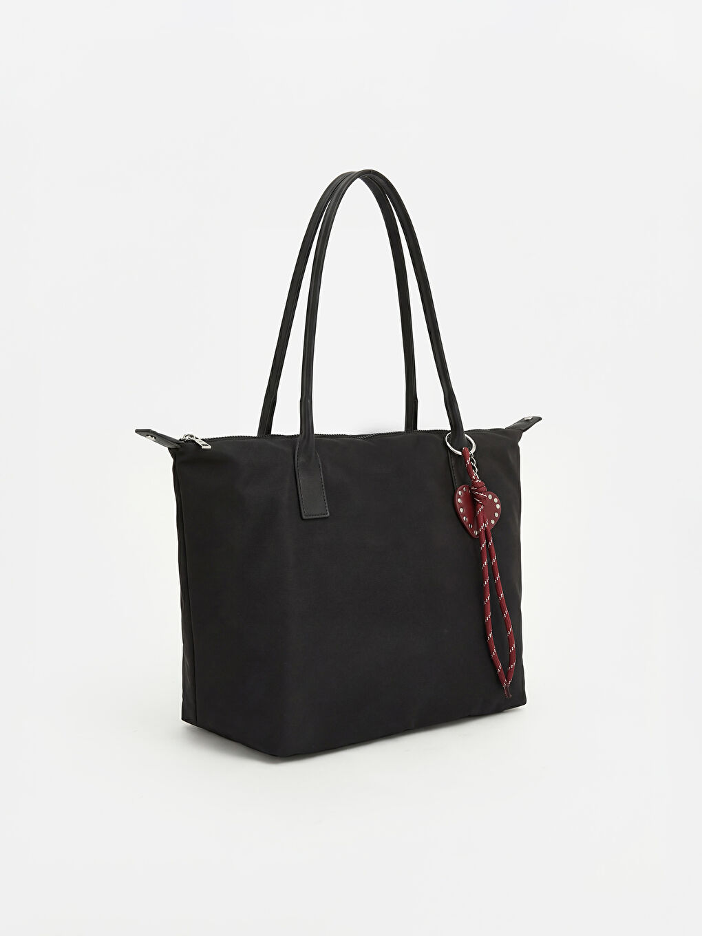 Siyah Aksesuarlı Kadın Omuz Çantası-1