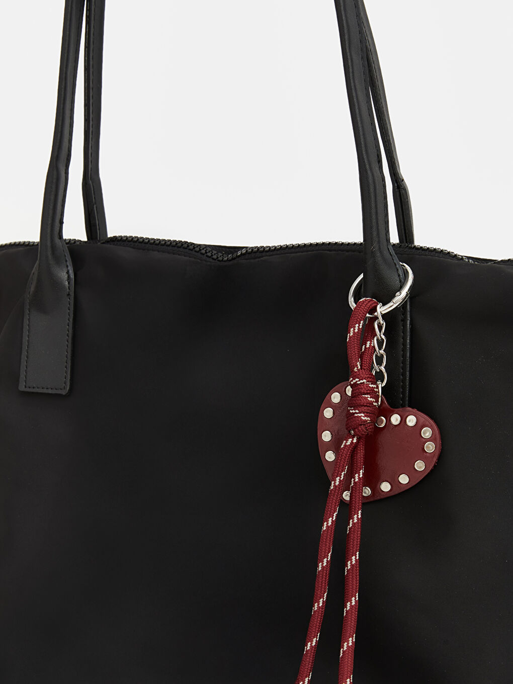 Siyah Aksesuarlı Kadın Omuz Çantası-2