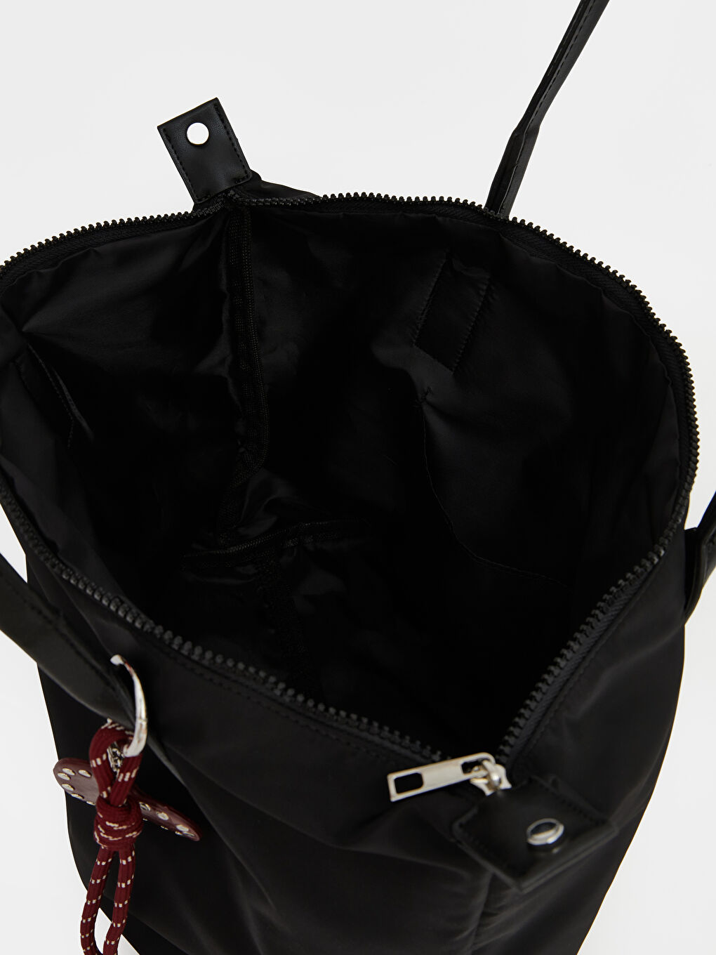 Siyah Aksesuarlı Kadın Omuz Çantası-3