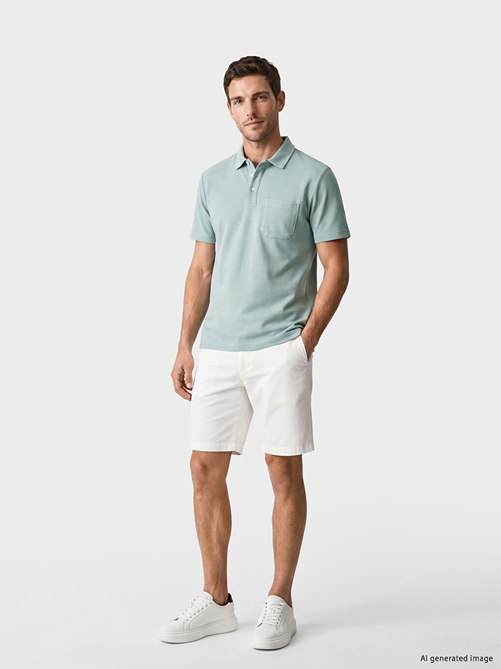 Polo Collar Men's T-Shirt-1