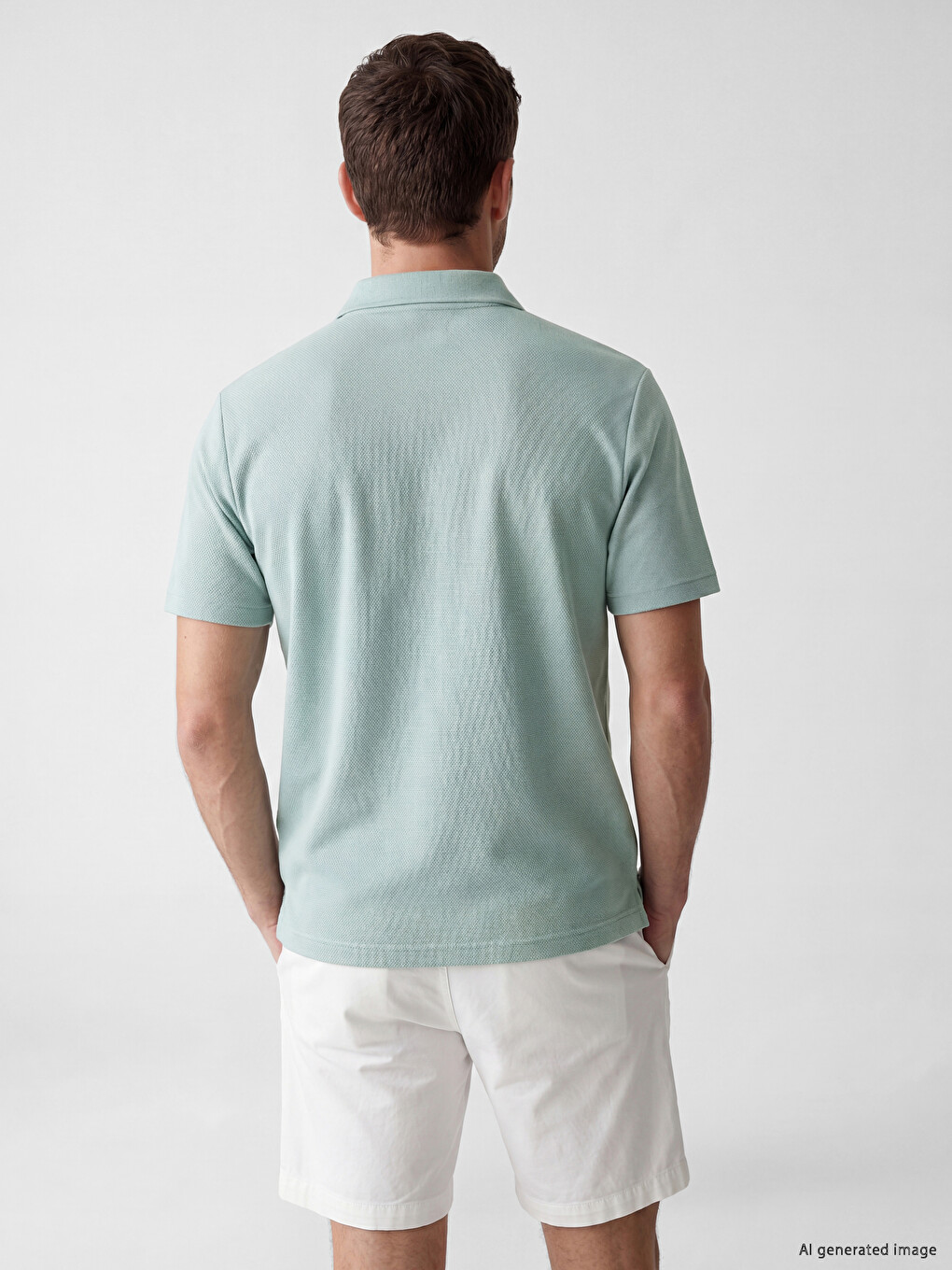 Polo Collar Men's T-Shirt-2