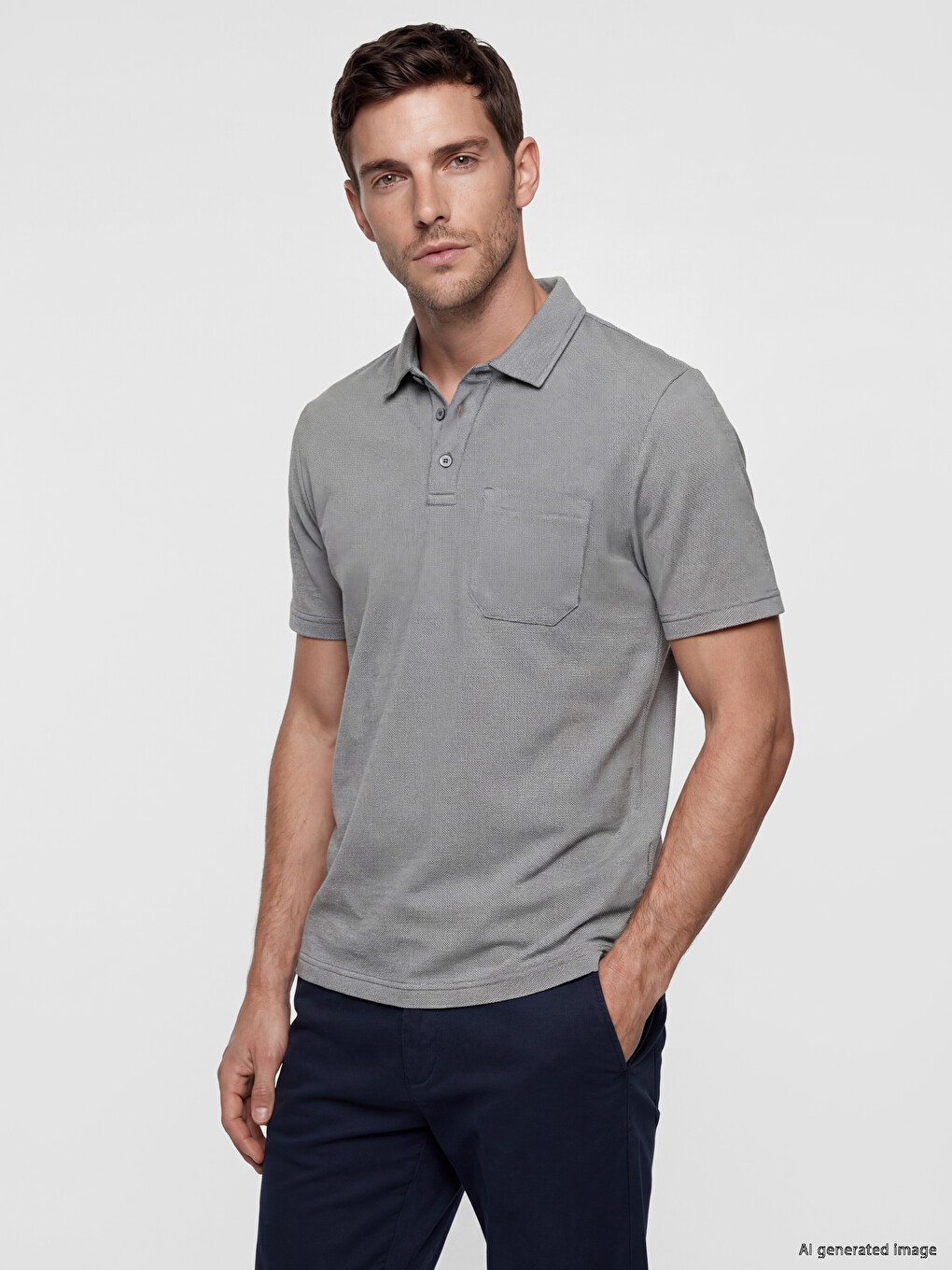 Polo Collar Men's T-Shirt