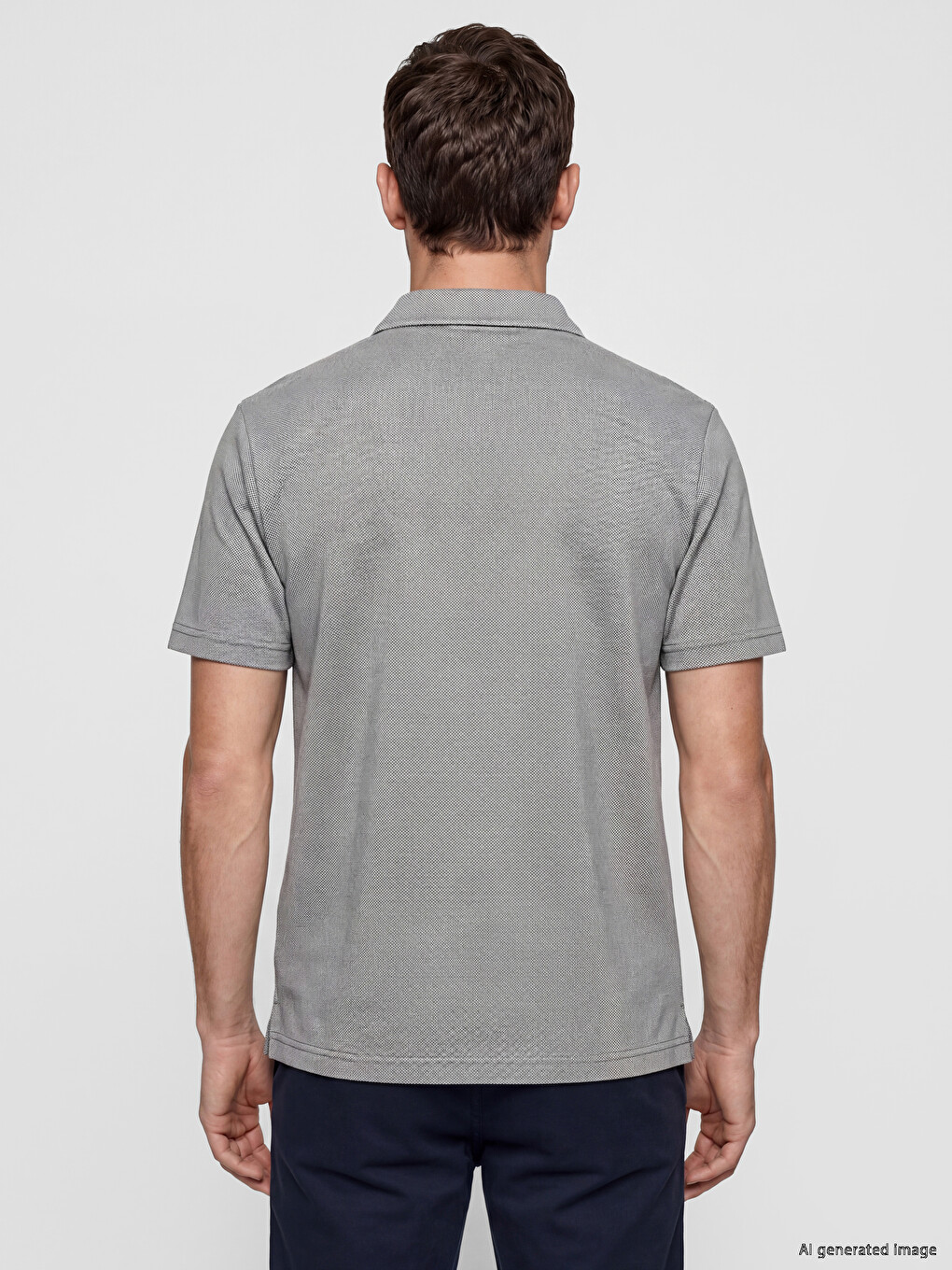 Polo Collar Men's T-Shirt-3