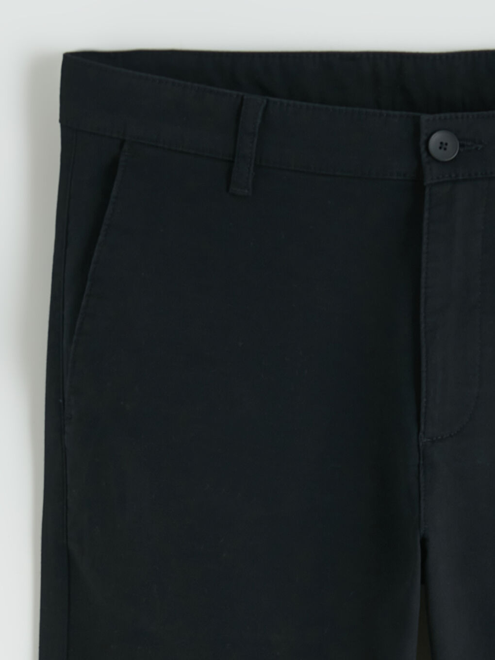 Siyah Slim Fit Gabardin Erkek Pantolon-2