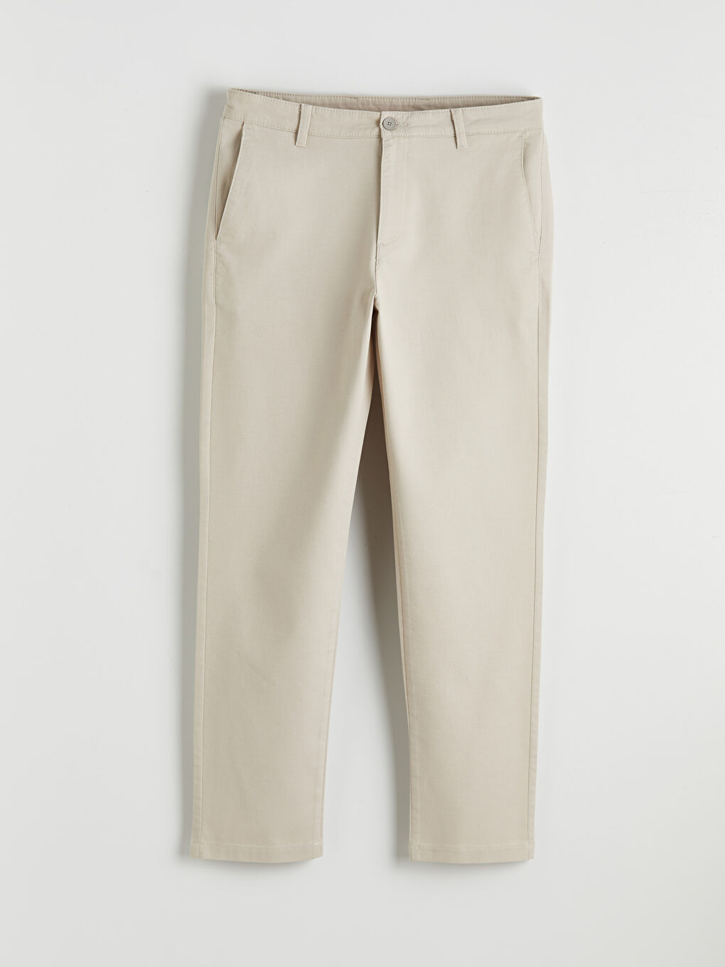 Gri Slim Fit Gabardin Erkek Pantolon