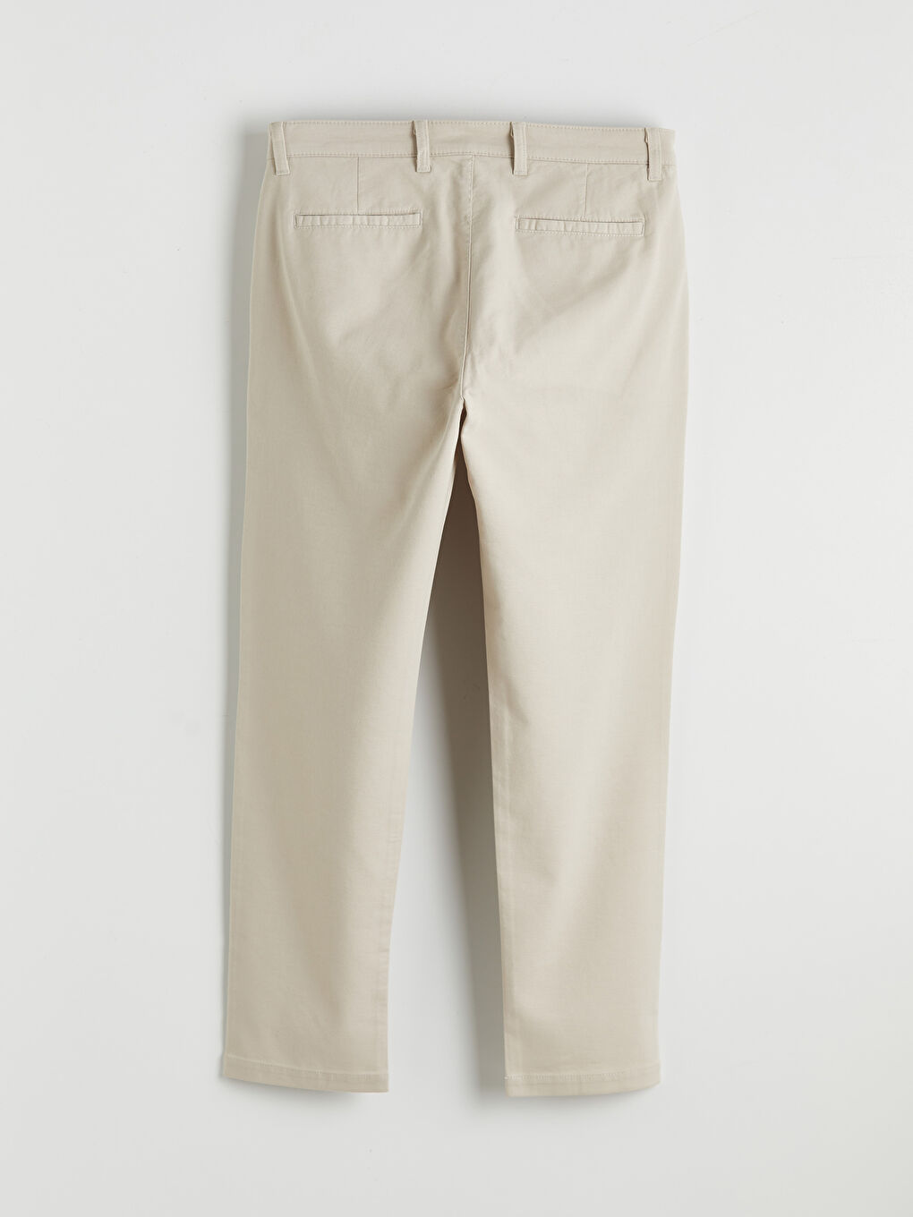 Gri Slim Fit Gabardin Erkek Pantolon-1