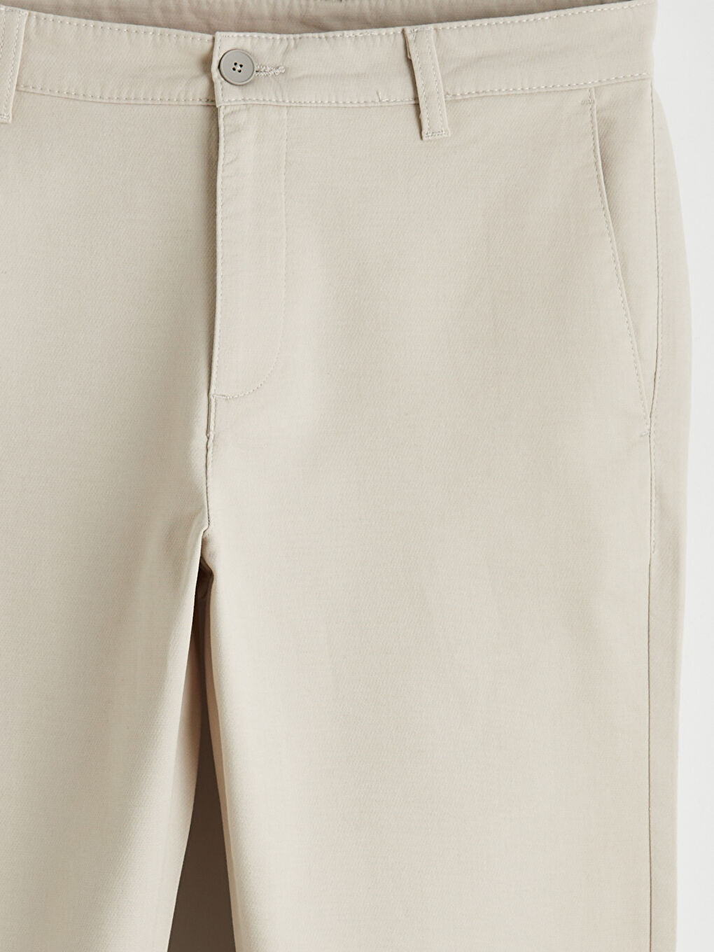 Gri Slim Fit Gabardin Erkek Pantolon-2