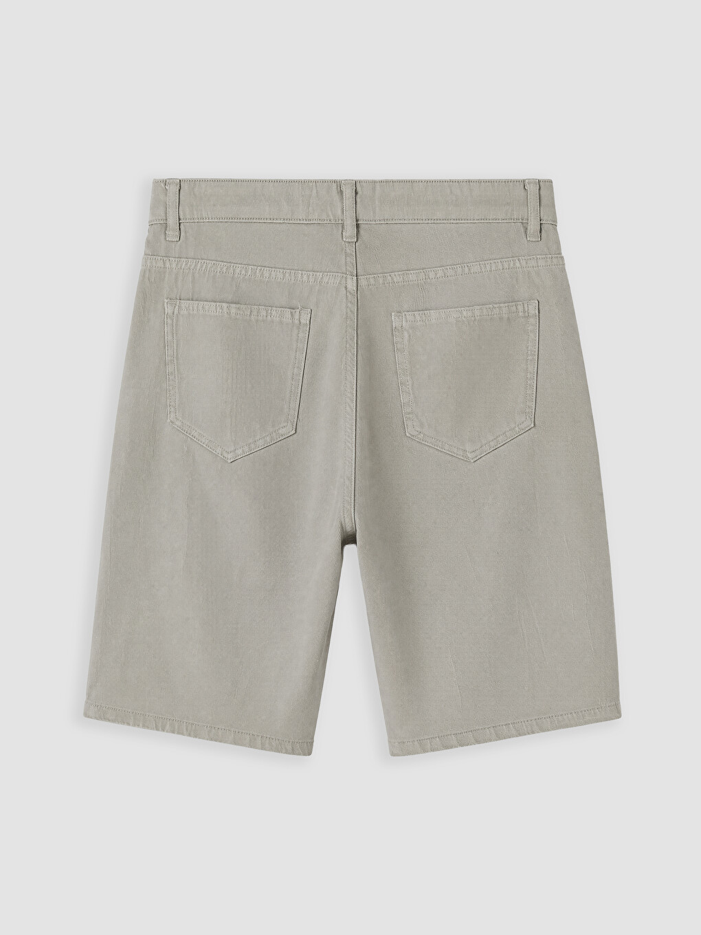 Yeşil Regular Fit Erkek Jean Şort-2