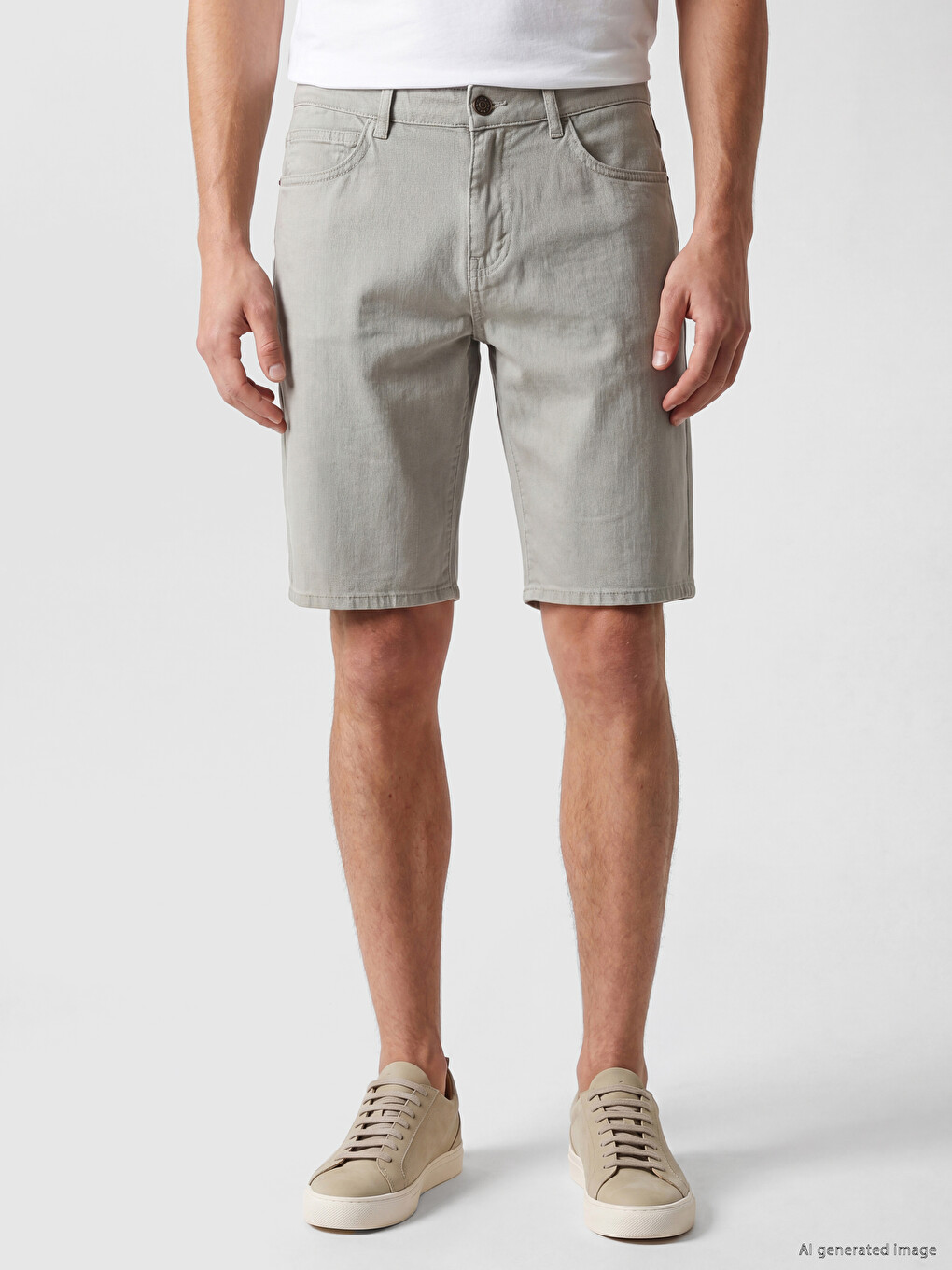Regular Fit Men's Jean Shorts-1