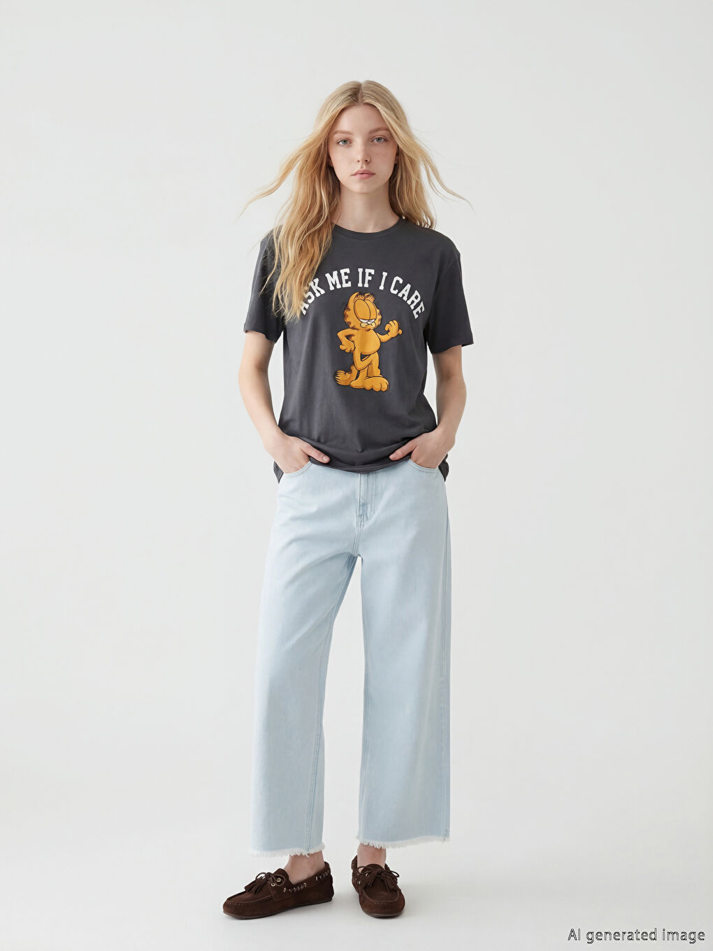 Woman ANTHRACITE T-Shirt-1