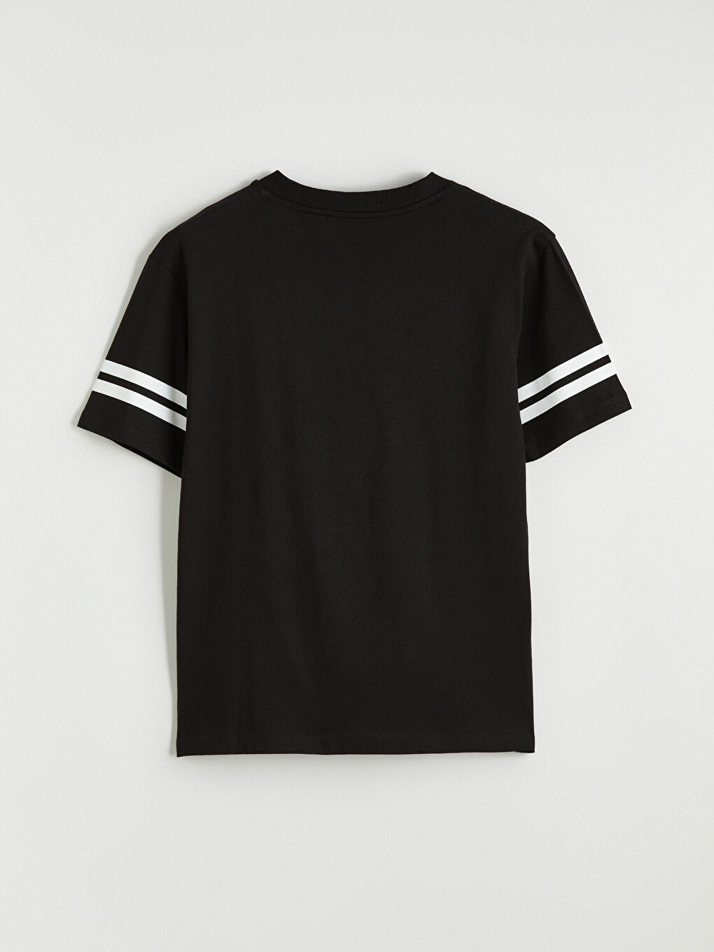 V Neck Stitch Printed Oversize Women's T-Shirt-3