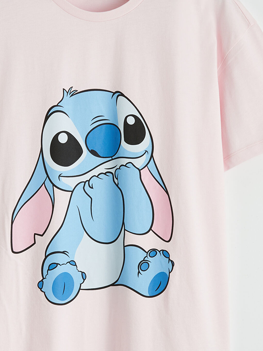 Crew Neck Stitch Printed Women's T-Shirt-4