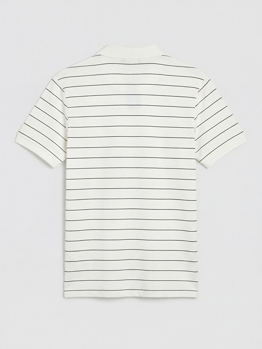 Lacivert Polo Yaka Çizgili Erkek Tişört-1