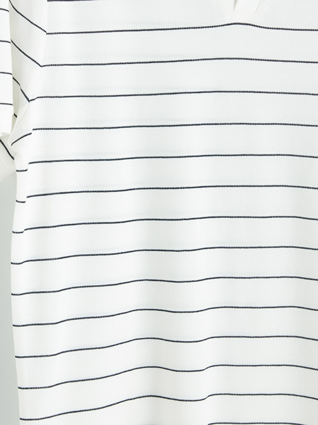 Lacivert Polo Yaka Çizgili Erkek Tişört-2