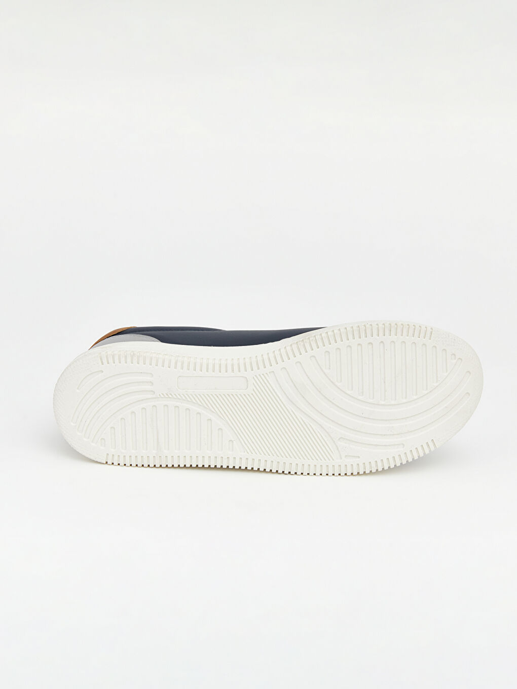 Lacivert Deri Görünümlü Kadın Spor Ayakkabı-3