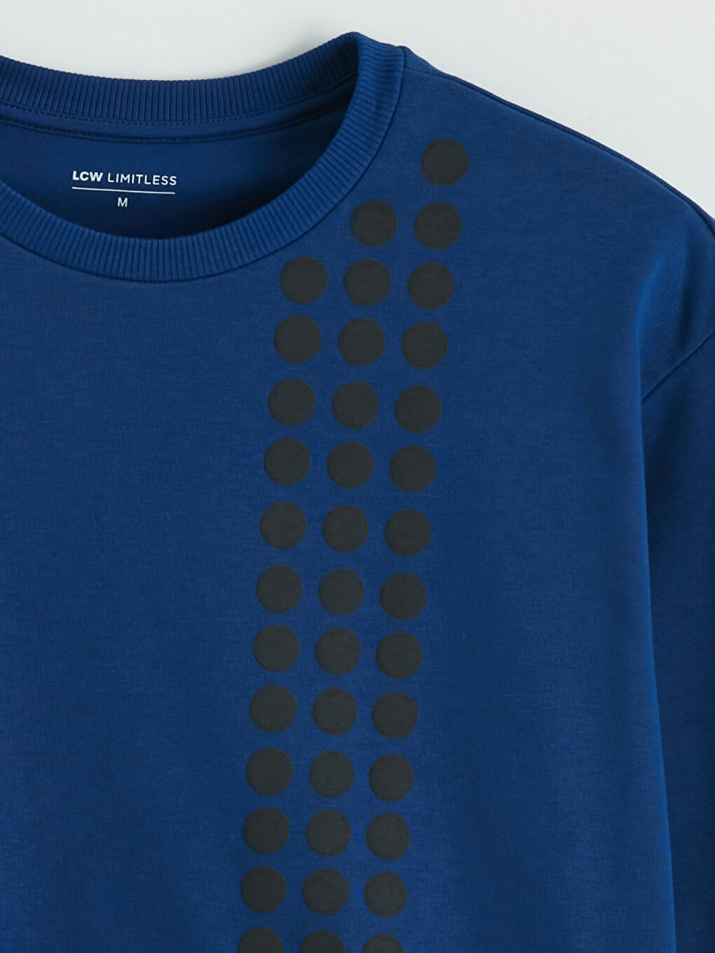 Lacivert Fonksiyonel Cepli Baskılı Kadın Kalın Sweatshirt-4