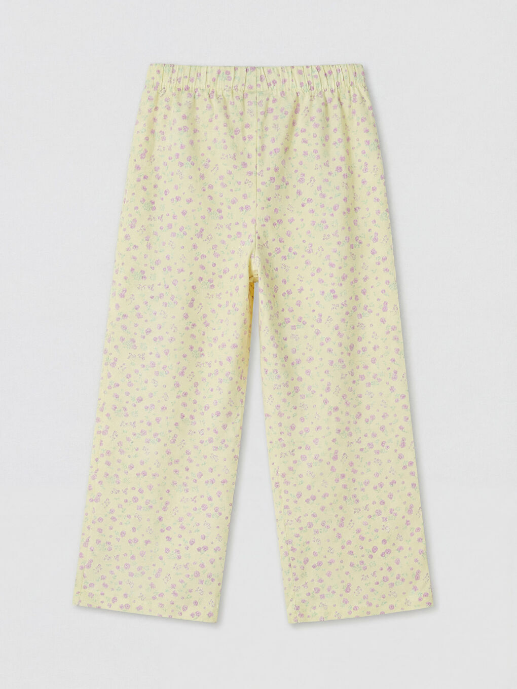 Pembe Fiyonk Detaylı Çiçek Baskılı Kız Çocuk Takım-4