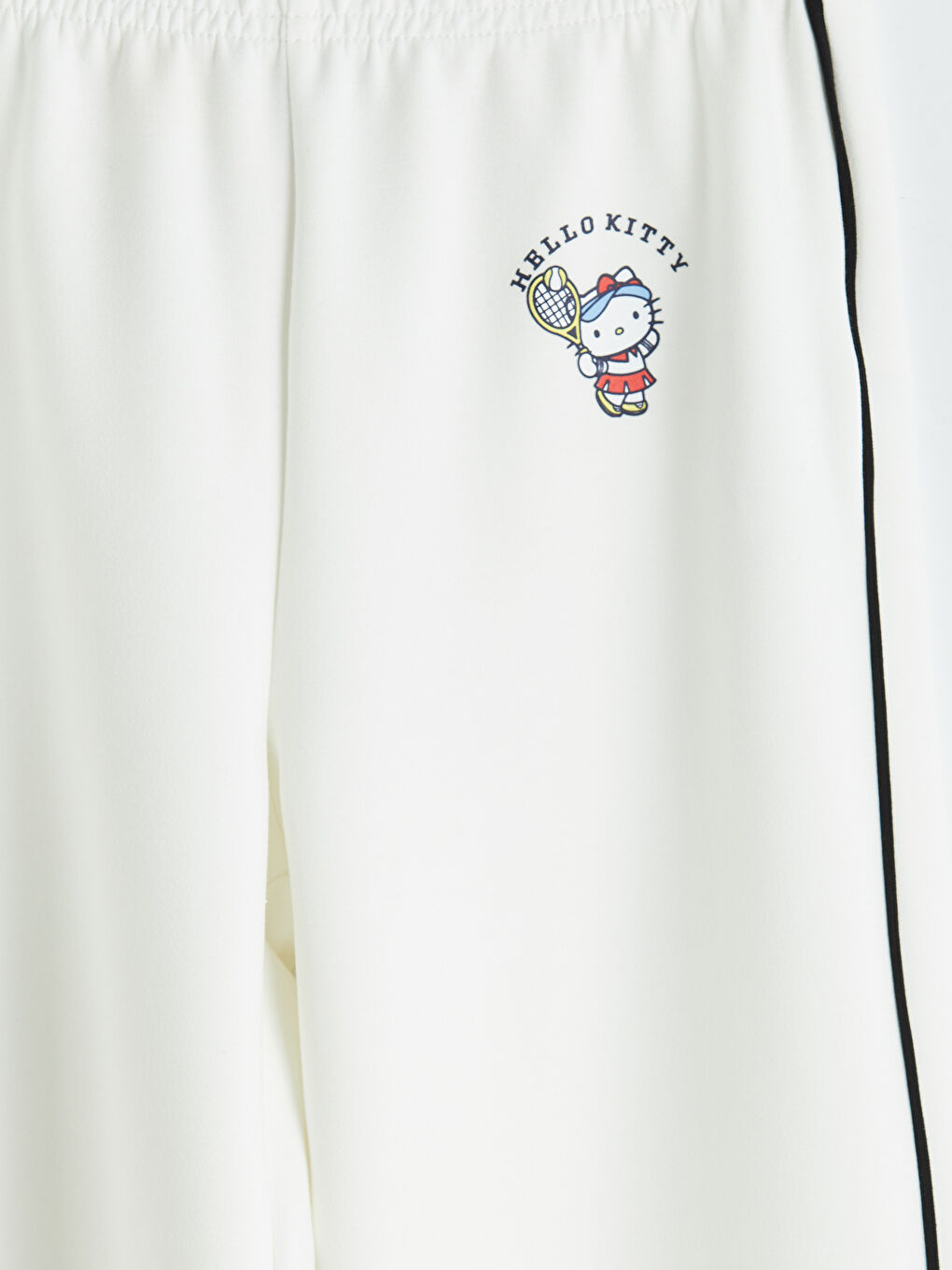 Ekru Hello Kitty Baskılı Kız Çocuk Soft Touch Eşofman Altı-2