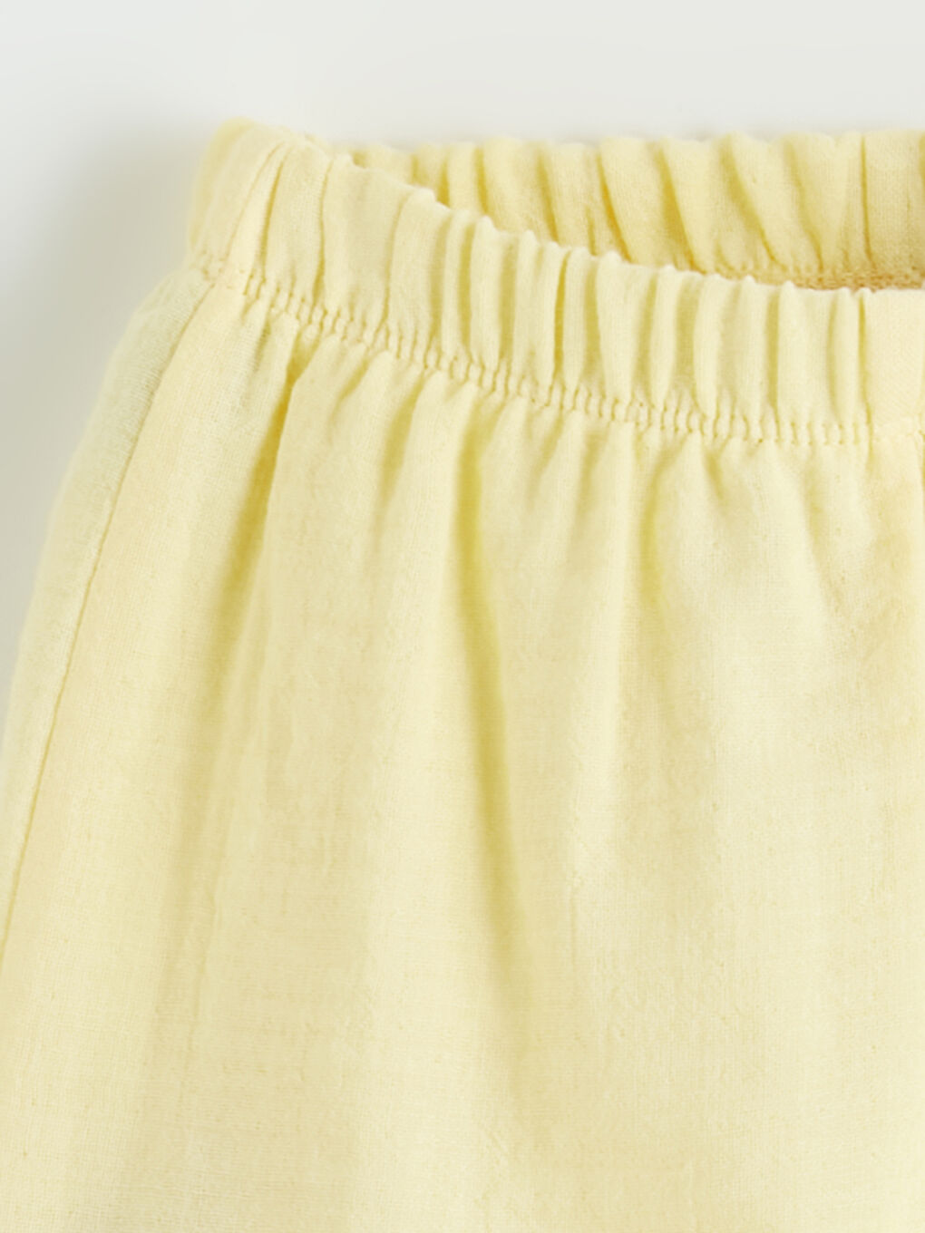 Sarı Bisiklet Yaka Kız Çocuk Bluz Ve Şort 2'li-5