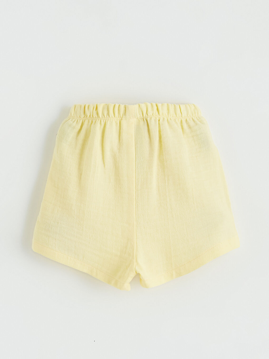 Sarı Bisiklet Yaka Kız Çocuk Bluz Ve Şort 2'li-6