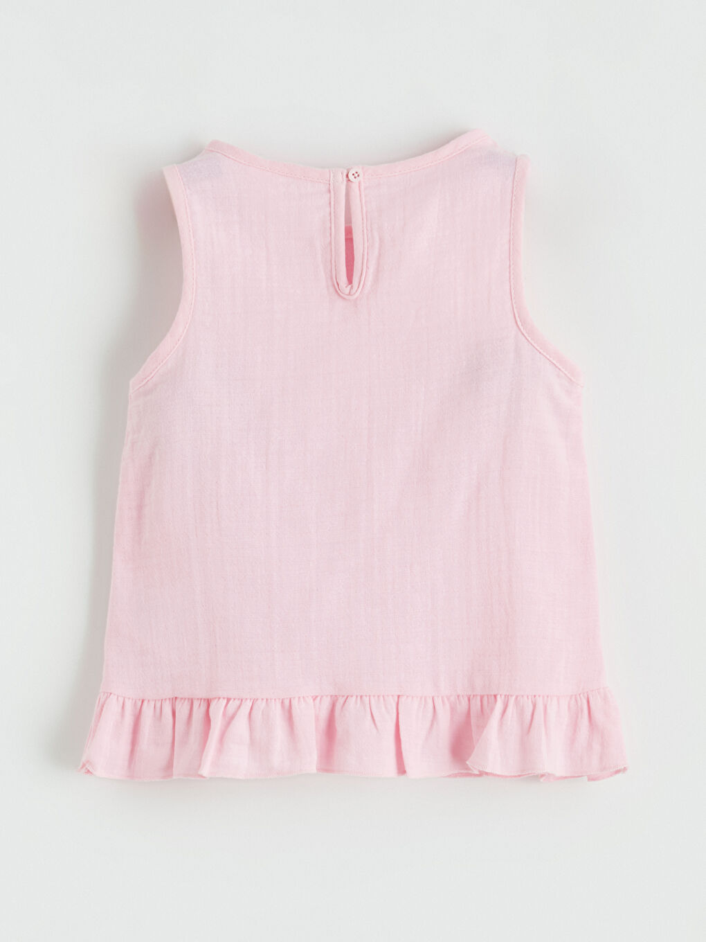 Pembe Bisiklet Yaka Kız Çocuk Bluz Ve Şort-3