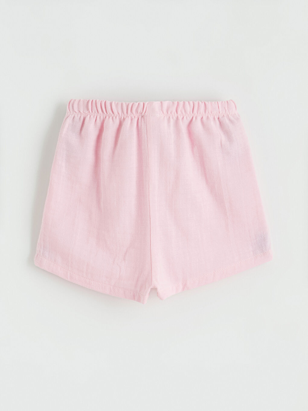 Pembe Bisiklet Yaka Kız Çocuk Bluz Ve Şort-6