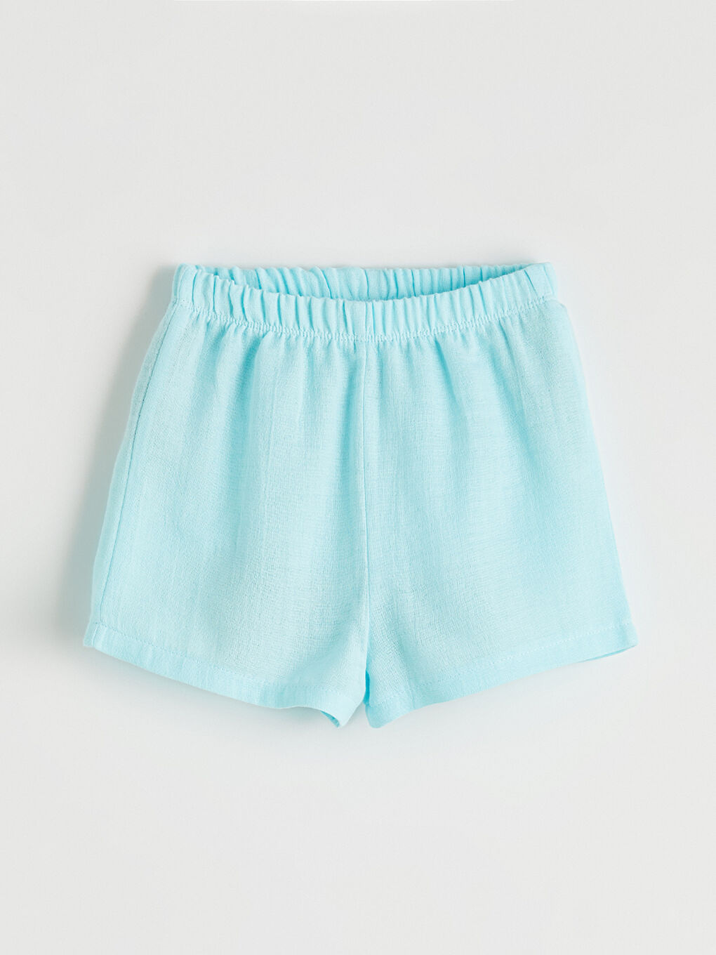 Yeşil Bisiklet Yaka Kız Çocuk Bluz Ve Şort 2'li-4