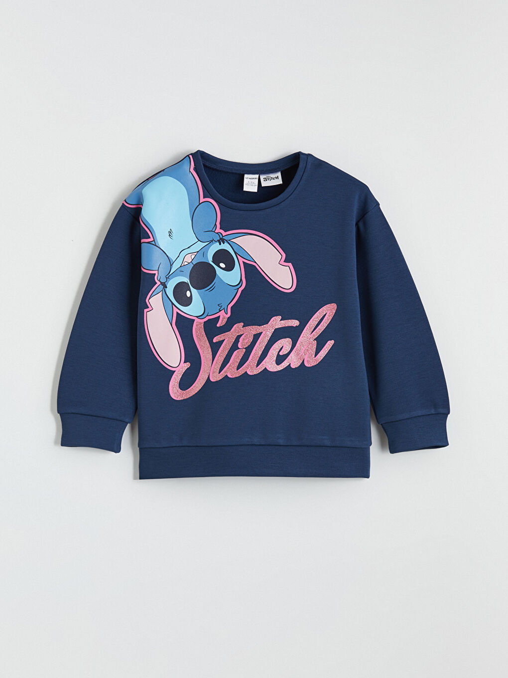 İndigo Stitch Baskılı Kız Çocuk Sweatshirt