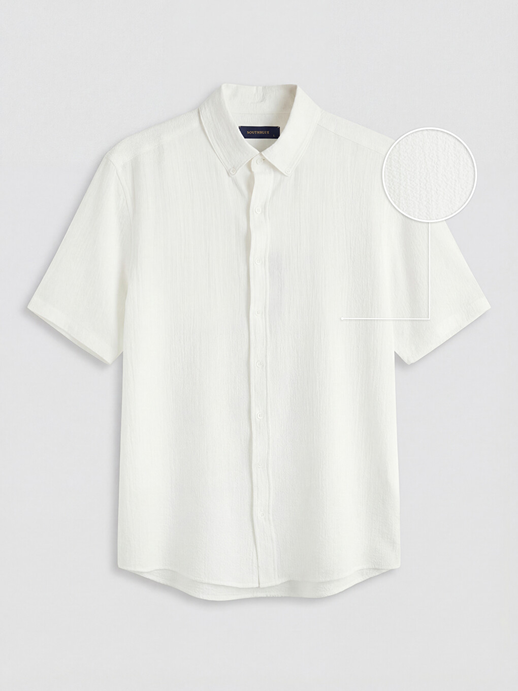 Regular Fit Men's Basic Textured Shirt-4