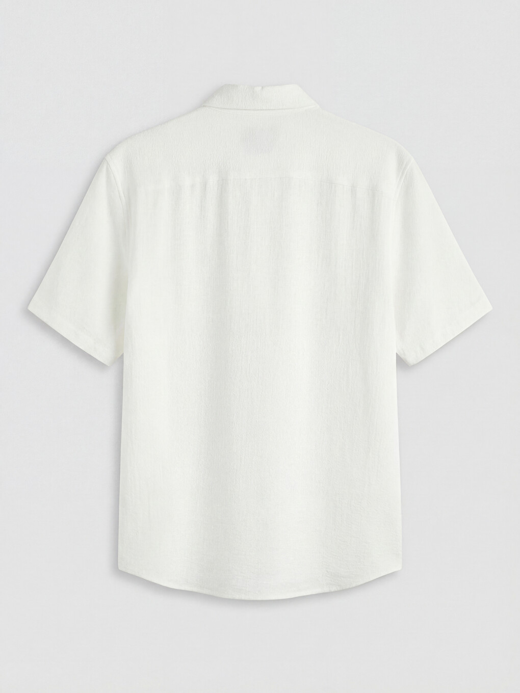 Regular Fit Men's Basic Textured Shirt-5