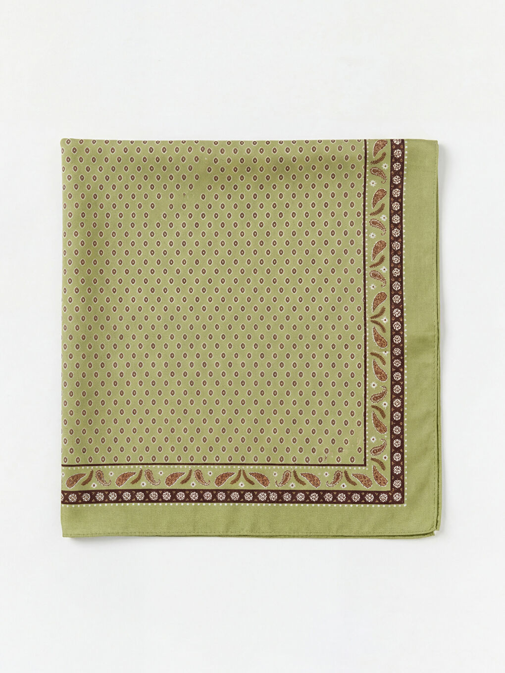 Kahverengi Desenli Kadın Bandana  2'li-1