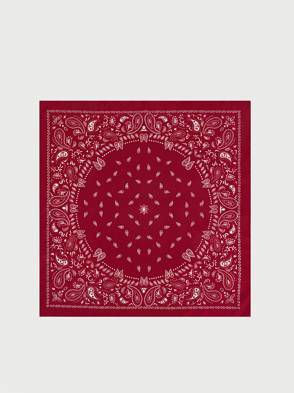 Bordo Desenli Kadın Fular Bandana 2'li-5