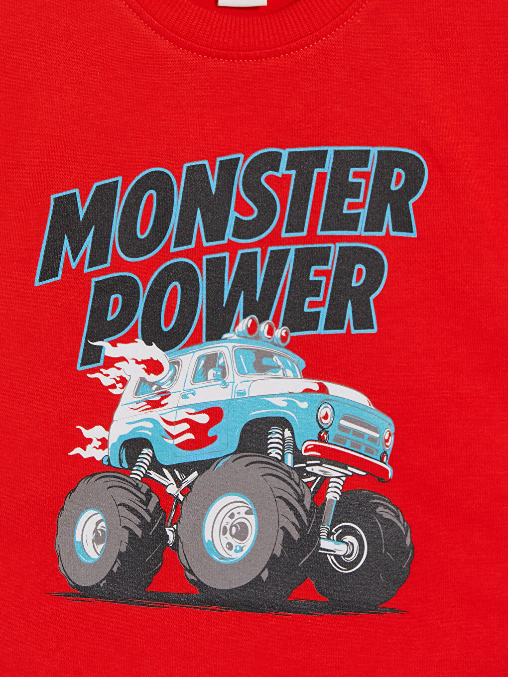 Crew Neck Printed Boys' T-Shirt-1