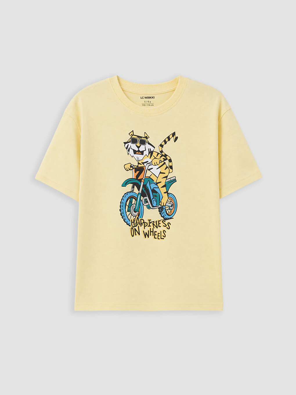 Crew Neck Printed Boys' T-Shirt 2 Pack-1