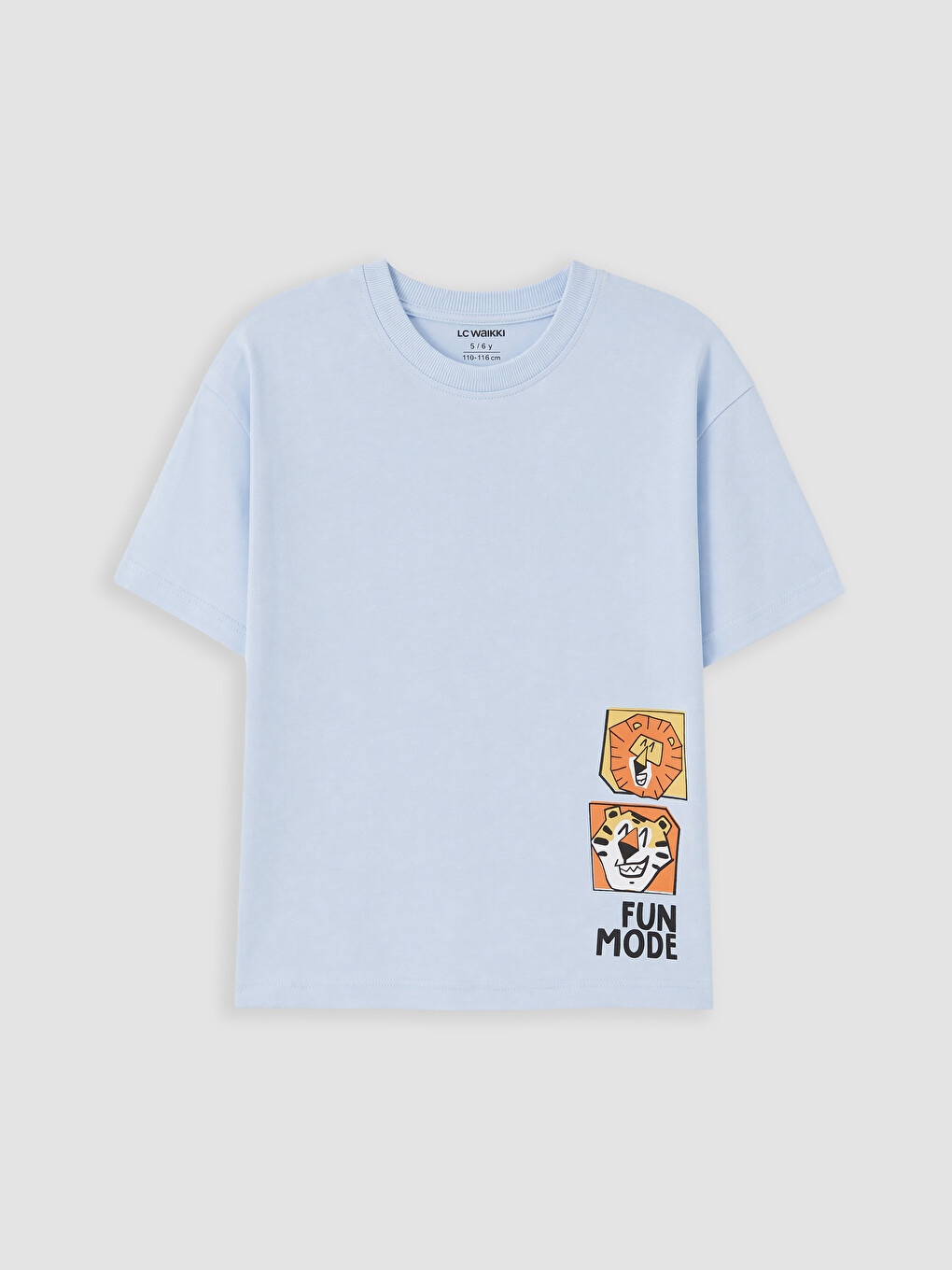 Crew Neck Printed Boys' T-Shirt 2 Pack-4
