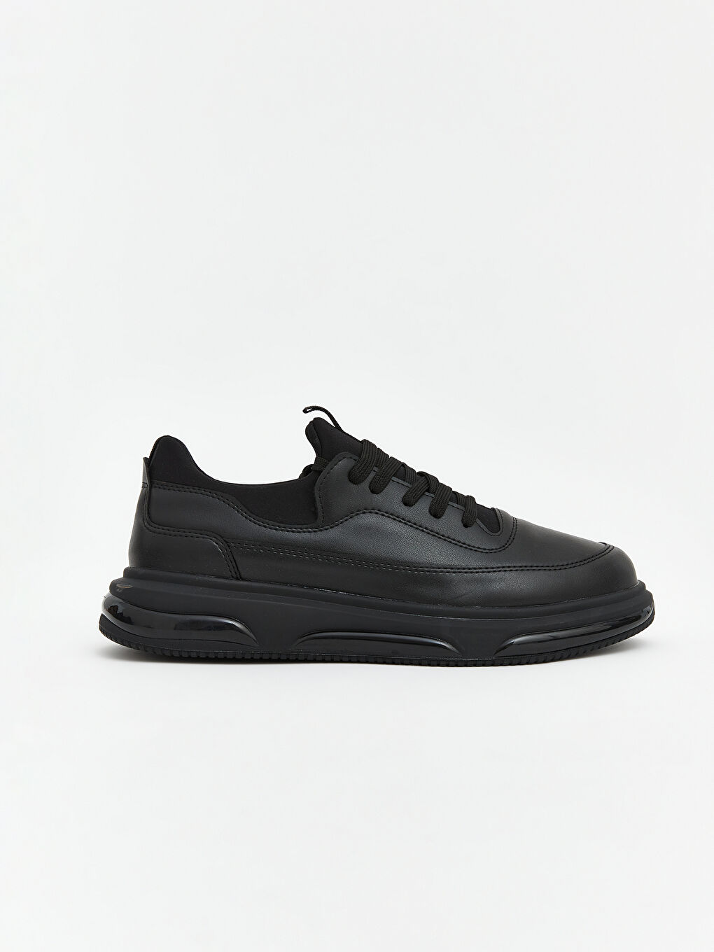 Siyah Bağcıklı Erkek Sneaker-1