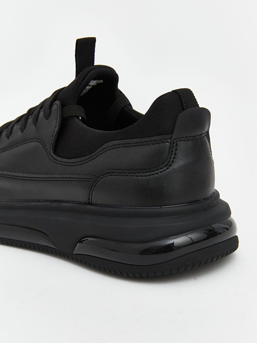 Siyah Bağcıklı Erkek Sneaker-4