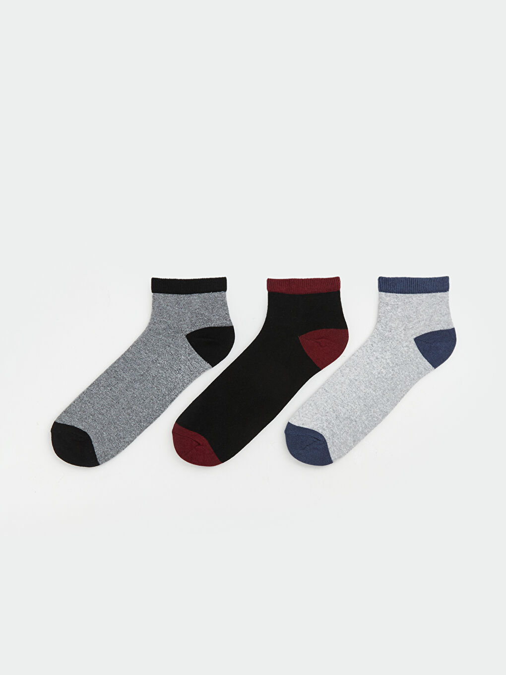 Antrasit Desenli Erkek Soket Çorap 3'lü