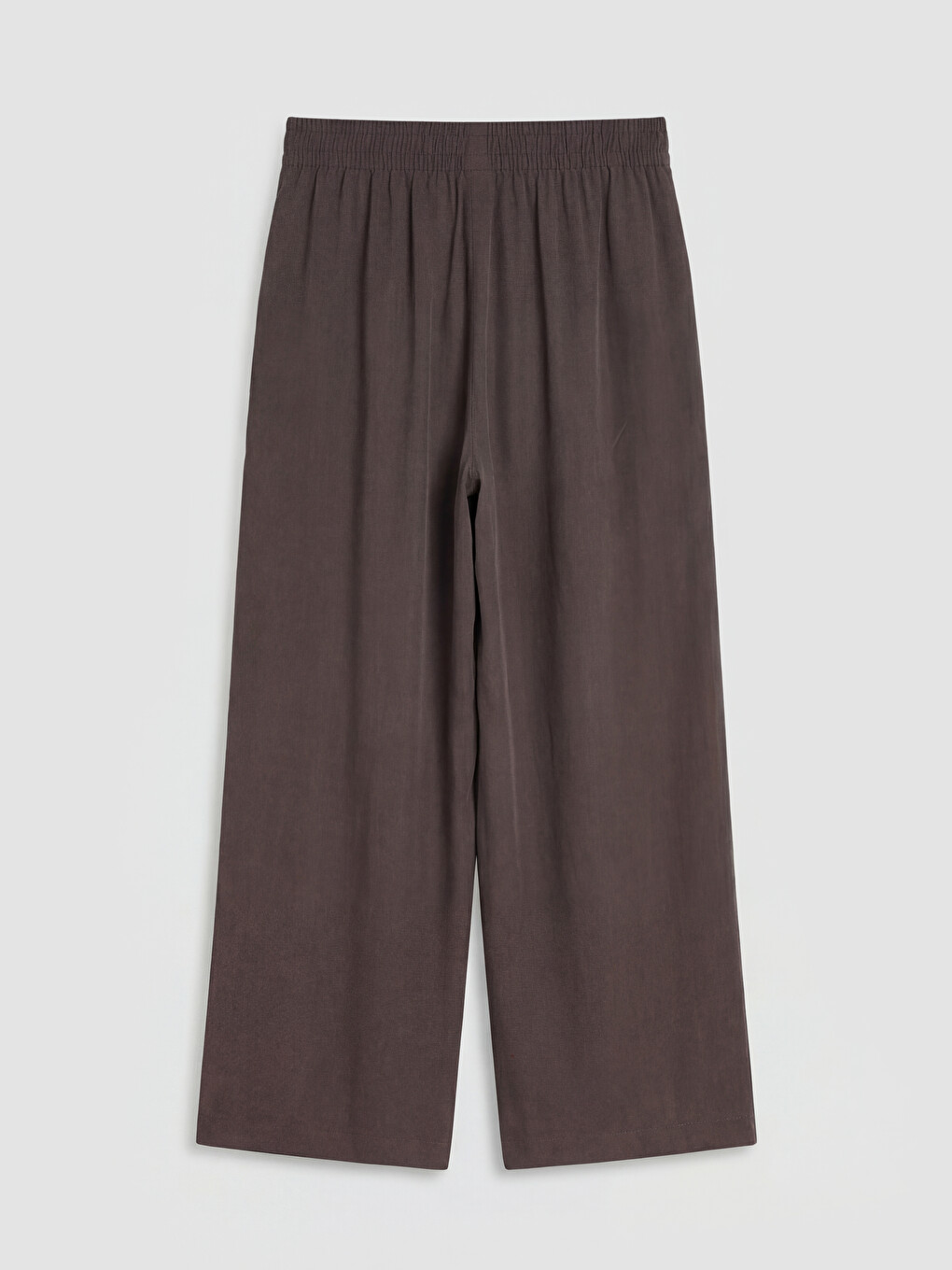 Elastic Waist Wide Leg Women's Trousers-5