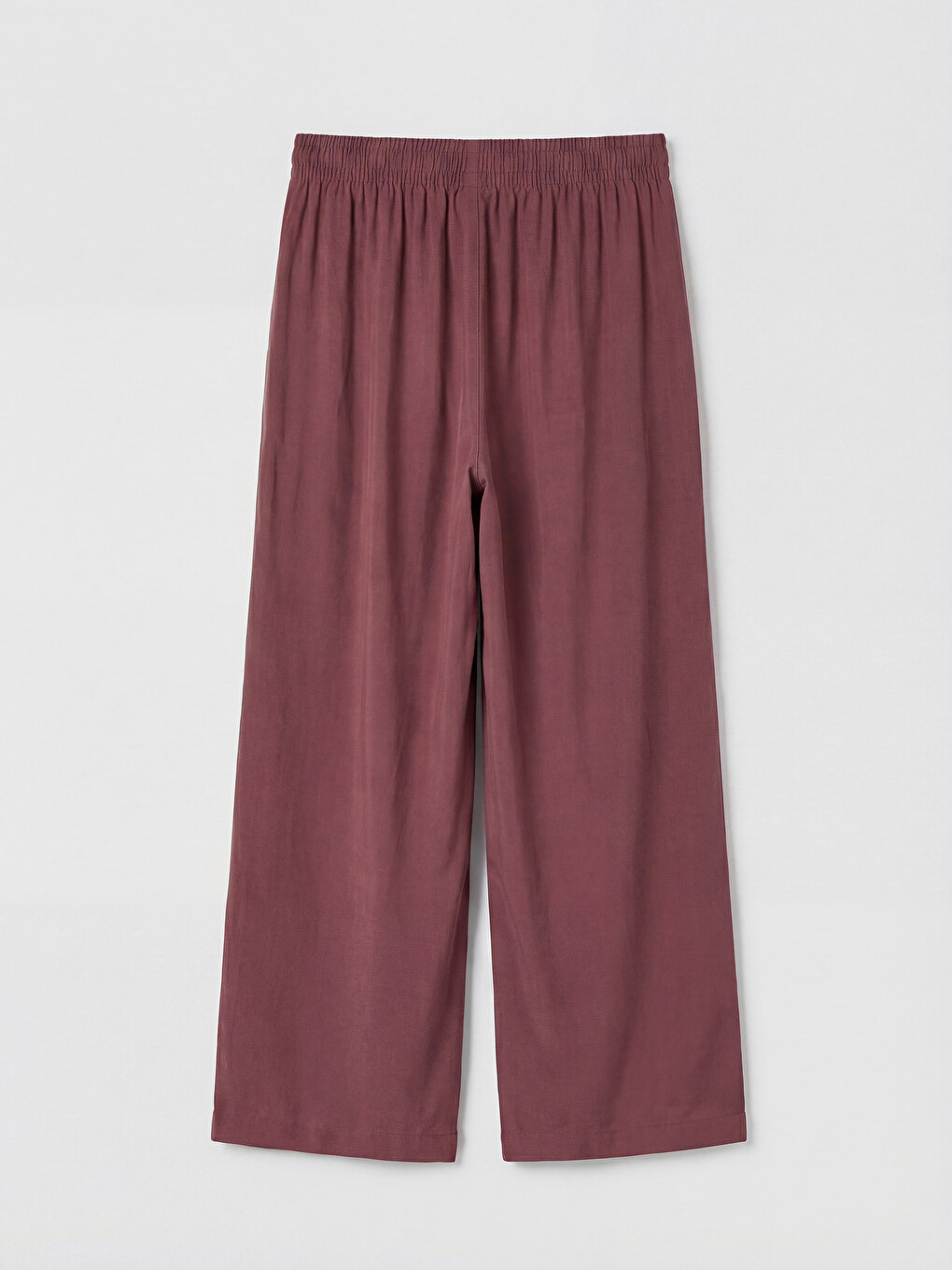 Elastic Waist Wide Leg Women's Trousers-5
