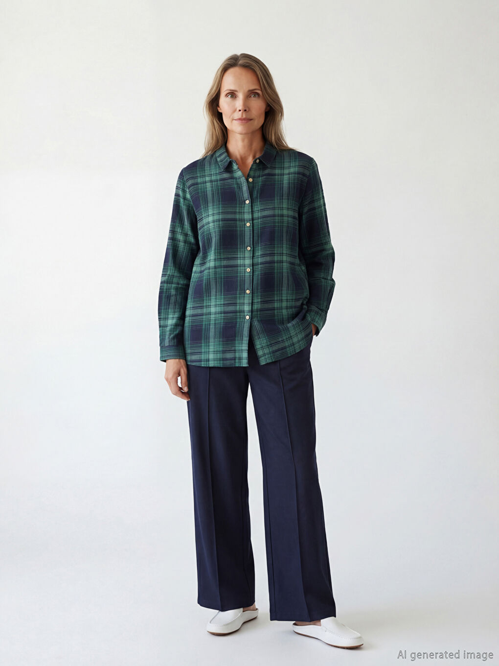 Үлкен өлшемді торлы жейде әйелдерге арналған-1