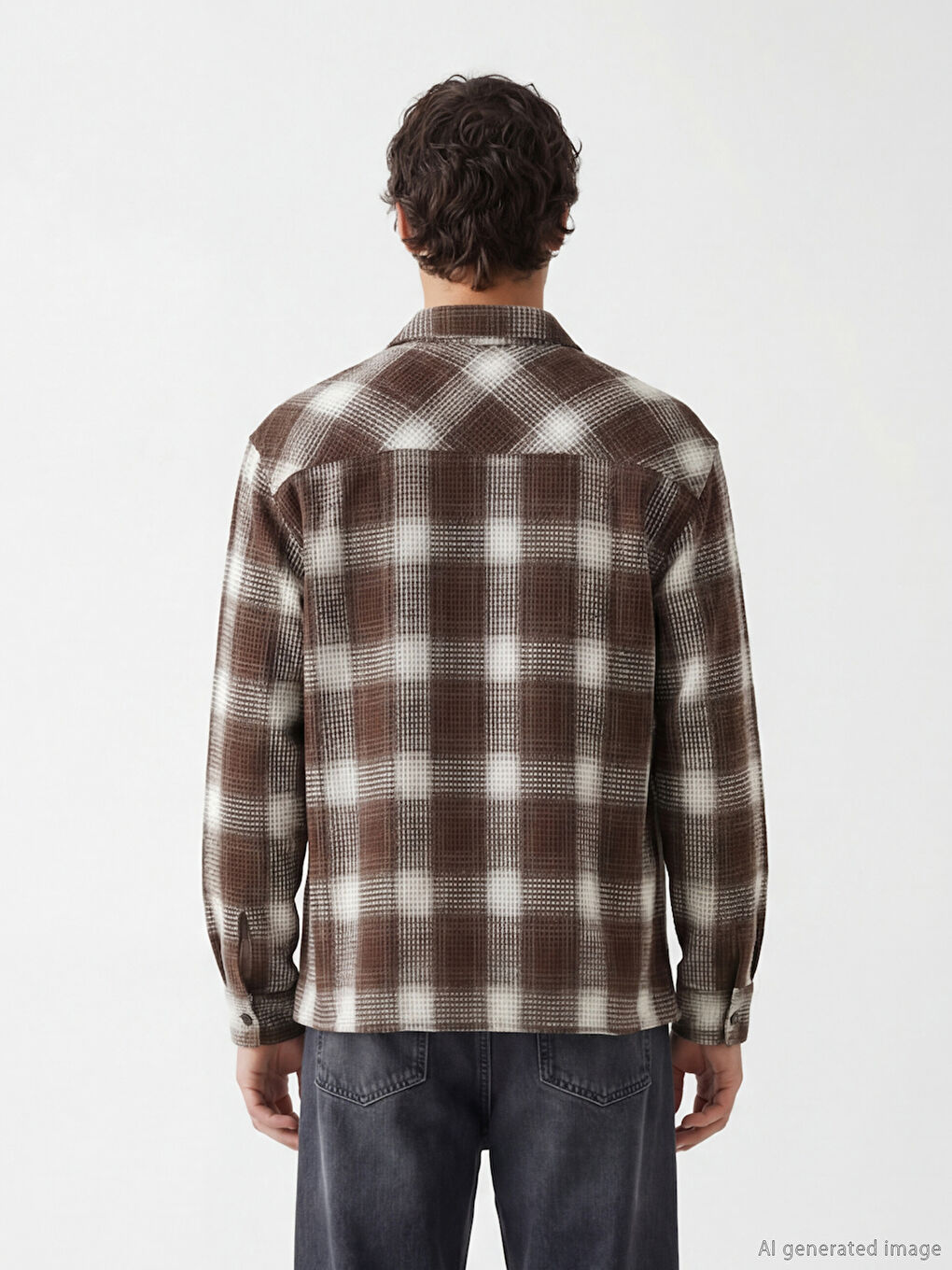 Kahverengi Regular Fit Erkek Gömlek Ceket-2